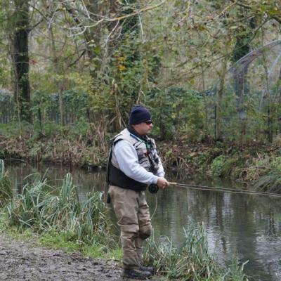 Pêche dans l'un des nombreux canaux