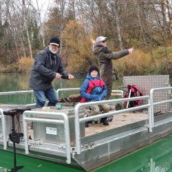 sortie reservoir Rumilly Yves, Romain et Lenny