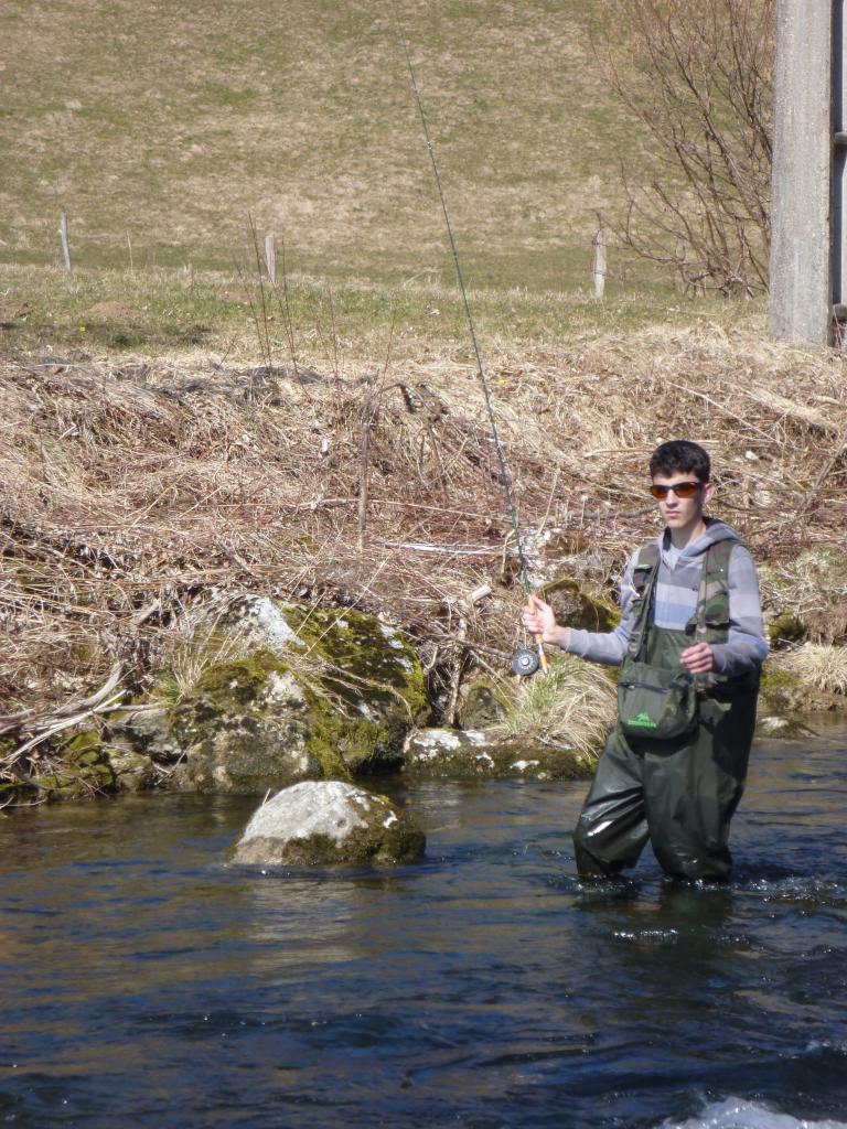 Edouard en action de pêche