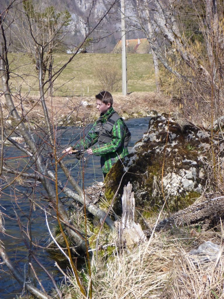 Florian en action de pêche